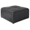 Simpli Home Avalon 35"Modern Square Coffee Table Storage Ottoman Faux Leather
